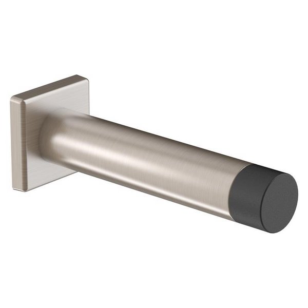 National Hardware Reed 3.0 in. L Satin Nickel Door Stop Mounts to door and wall N830-527